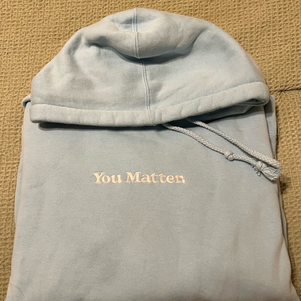 You Matter Light Blue Hoodie